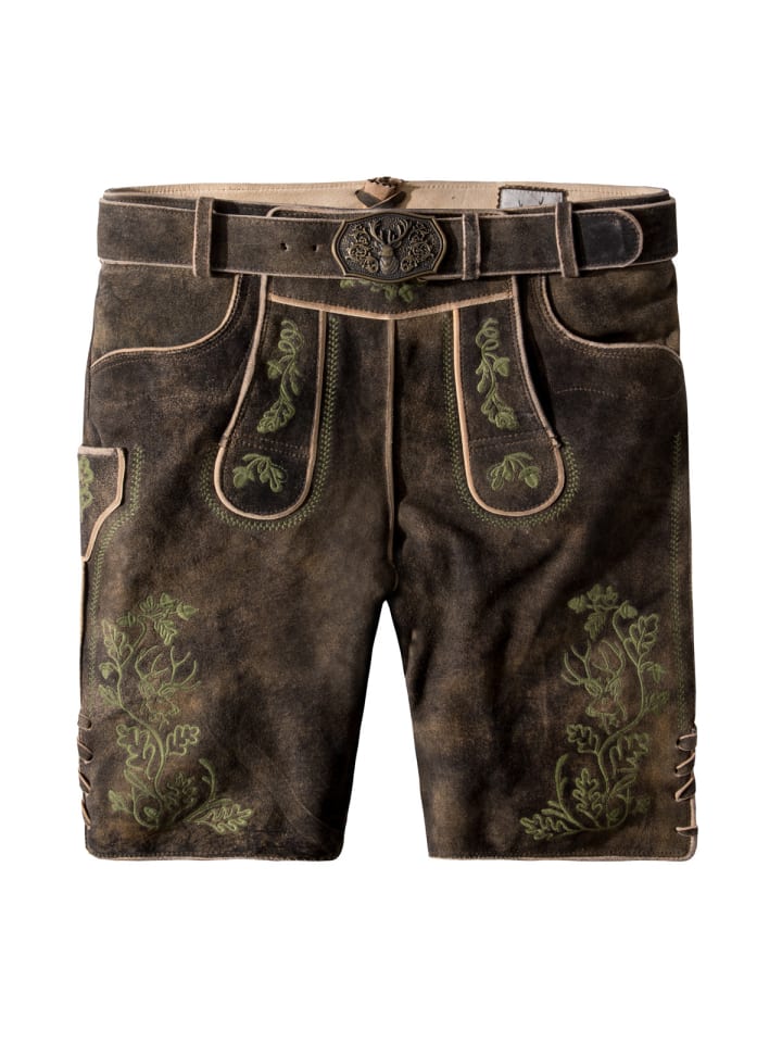 Stockerpoint Lederhose Edgar in dunkelbraun günstig kaufen