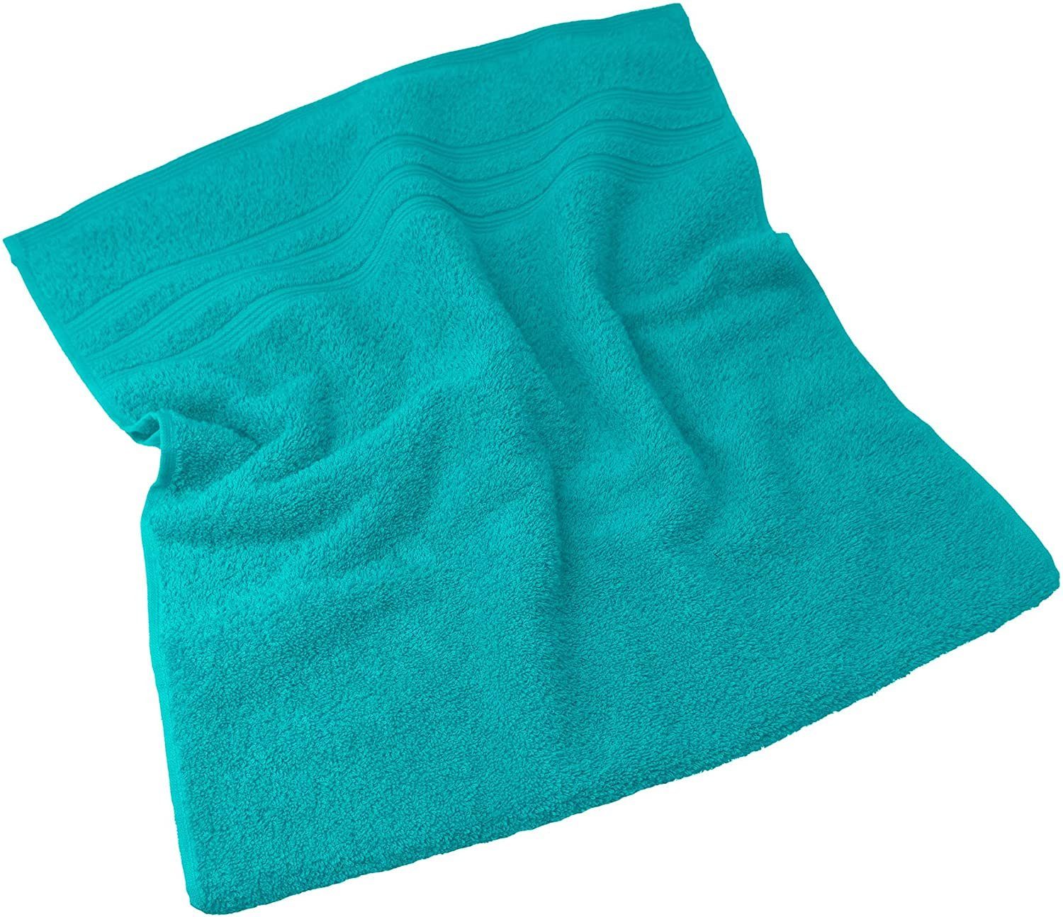 Lashuma Handtuch Set London, Frottee, (2-tlg), Grüne Baumwollhandtücher kuschelig 50x100 cm