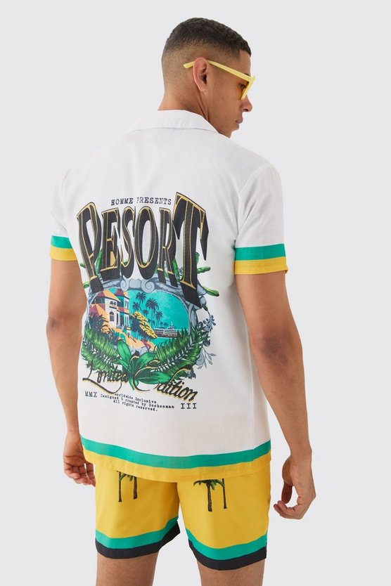 Regular Resort Hemd & Badehose