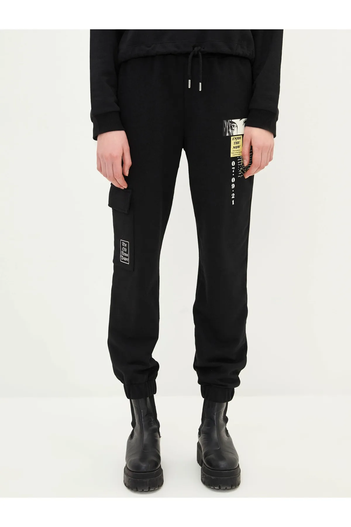 LC Waikiki  Jogginghose für Damen mit elastischem Bund und aufgedrucktem Taschendetail