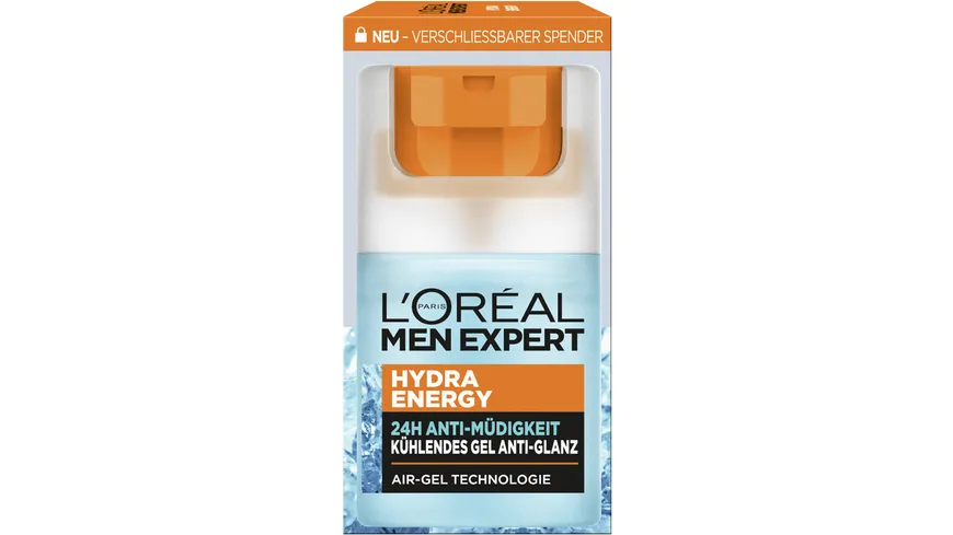 L'Oréal Men Expert Hydra Energy kühlendes Feuchtigkeitsgel Gesicht 50 ml