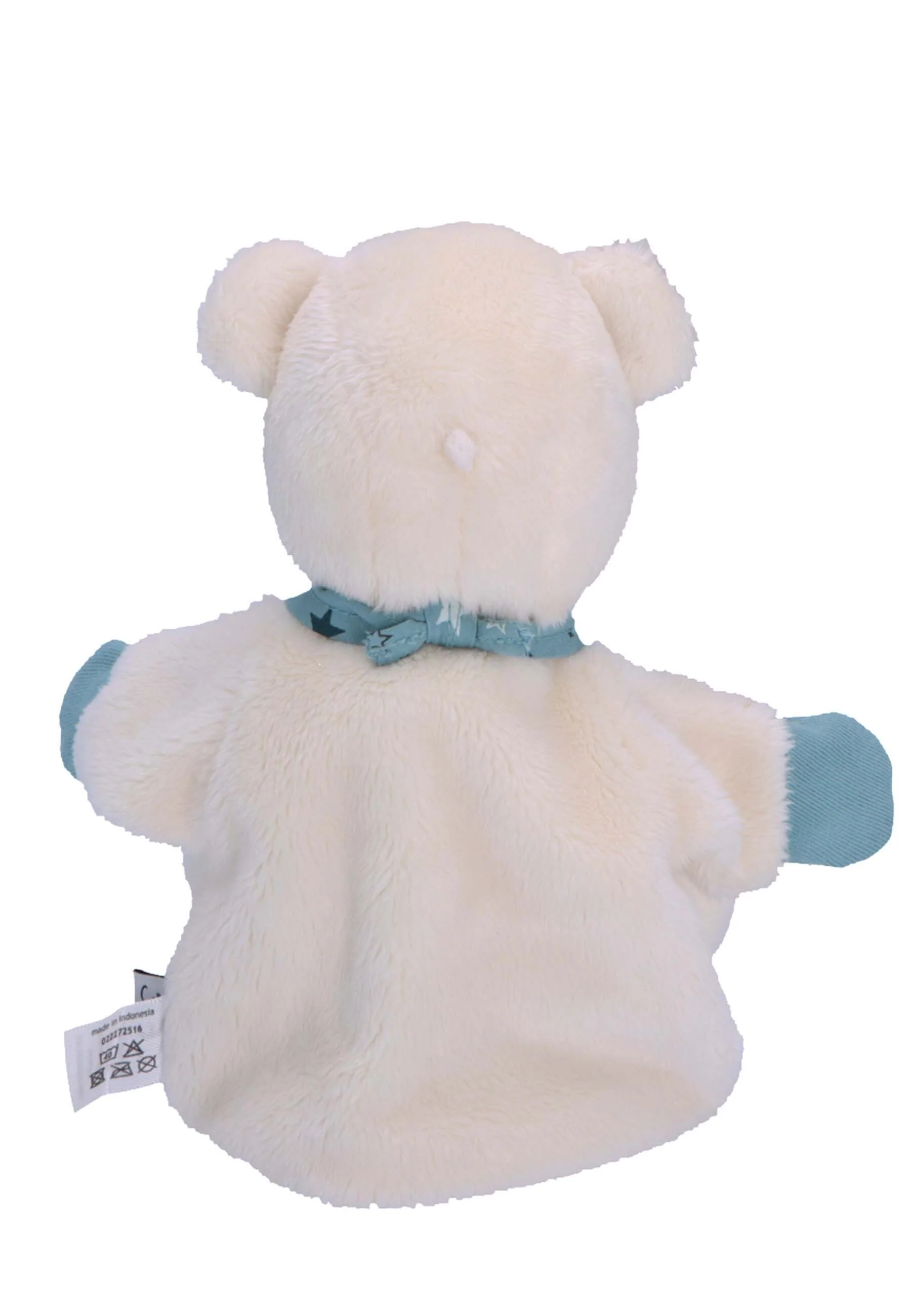 Handpuppe Eisbär Elia in Ecru fürs Kasperletheater
