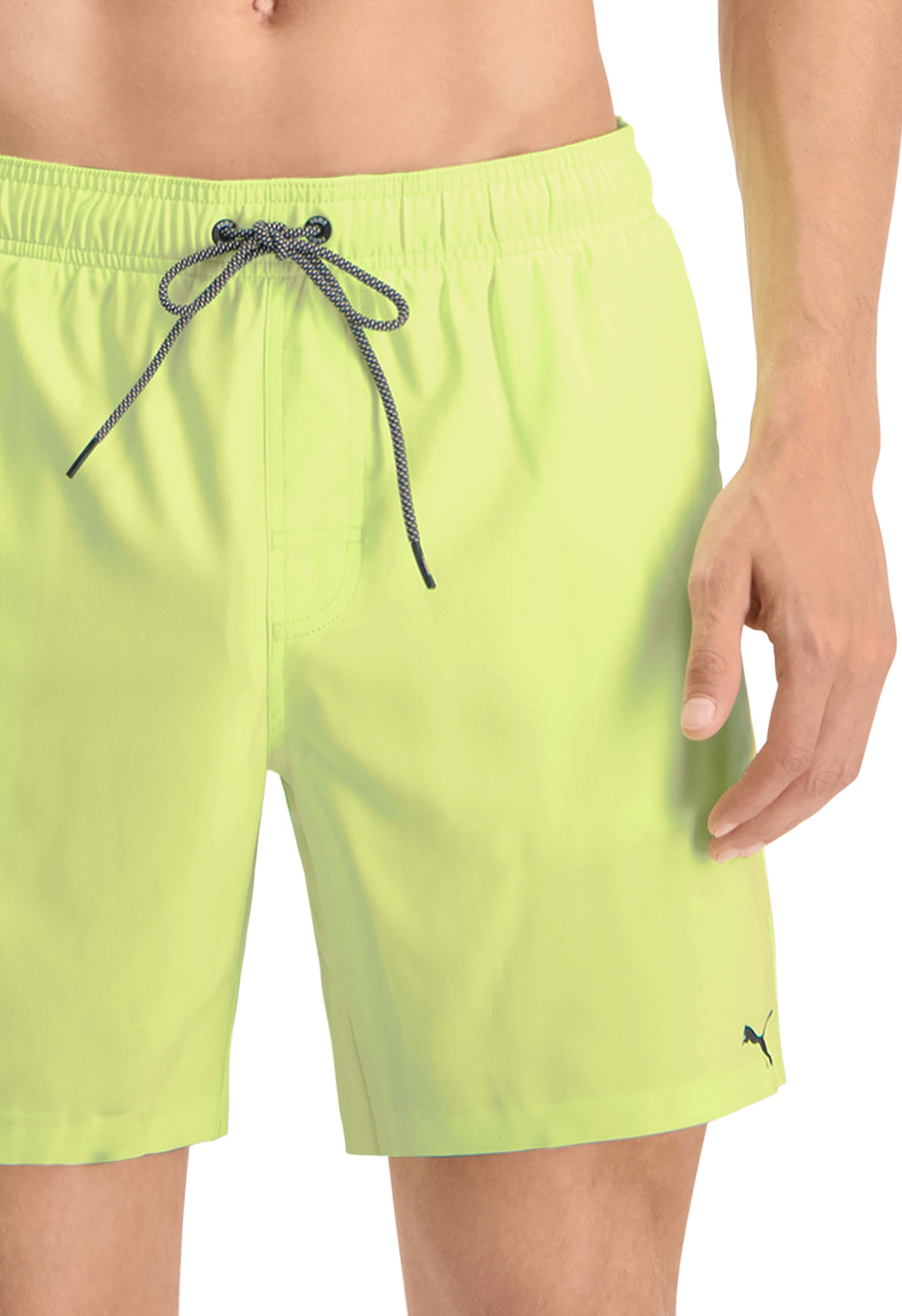 PUMA mittellange Frizzy Yellow Badehose