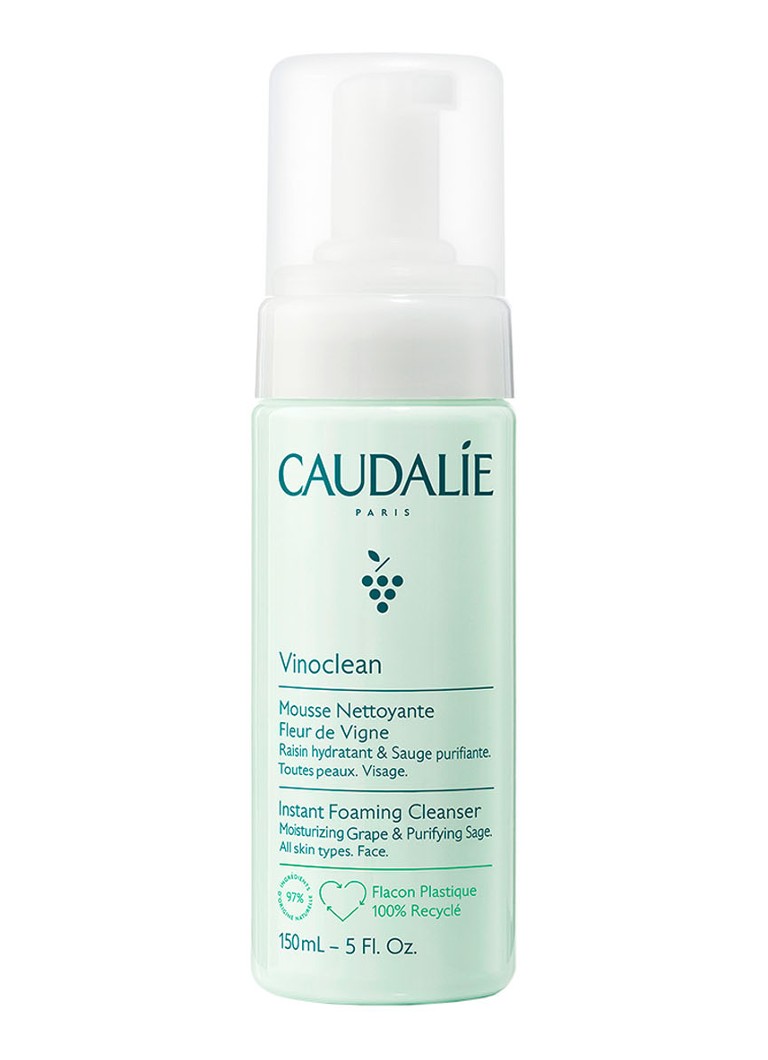 Caudalie Vinoclean tūlītējas putošanas tīrīšanas līdzeklis - attīrošas putas