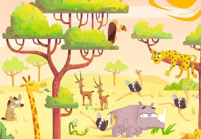 Kinderpuzzle ab 4 Jahren - Safari-Zeit - 24 Teile
