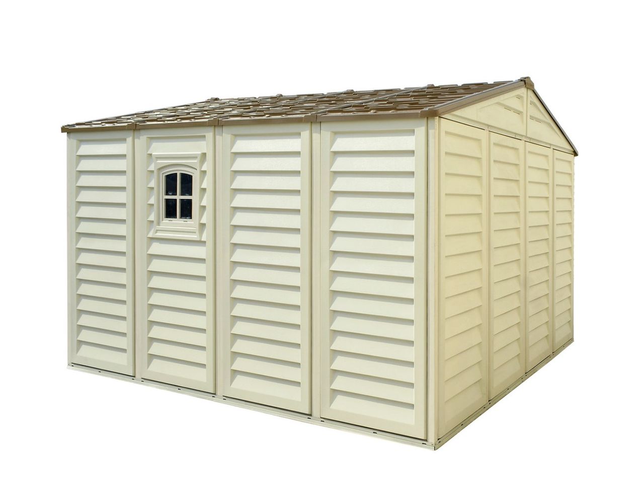 Duramax Kunststoffgerätehaus Duramax WoodBridge Plus 10 m² mit Bodenrahmen (Model 40224 -10x10´)