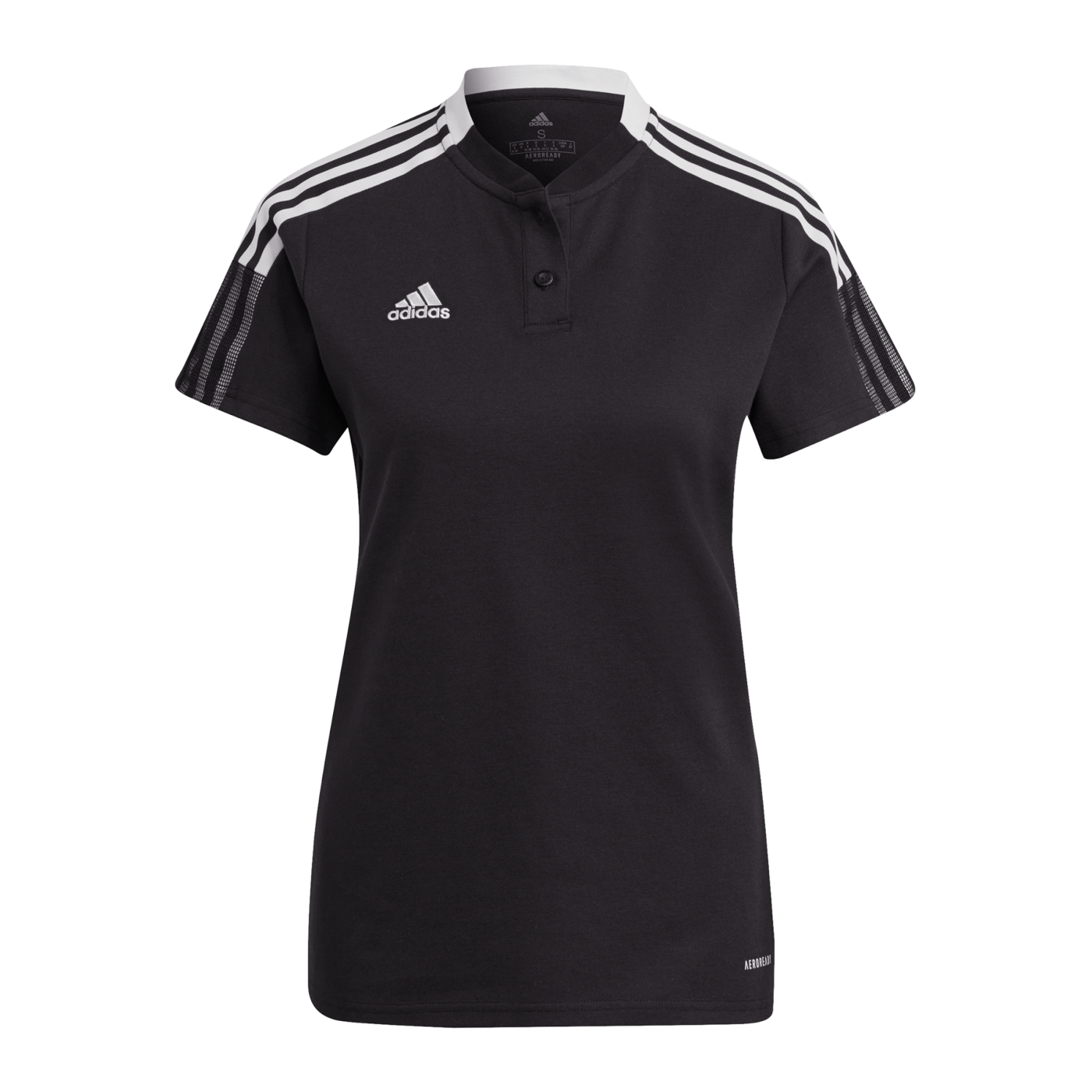 adidas Tiro 21 Poloshirt Damen Schwarz
