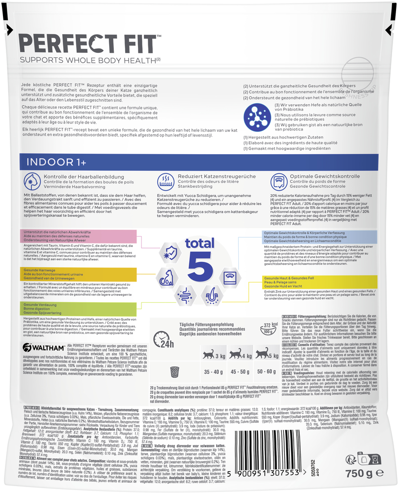 PERFECT FIT Trockenfutter PERFECT FIT Indoor 1+ Huhn 6x750 g