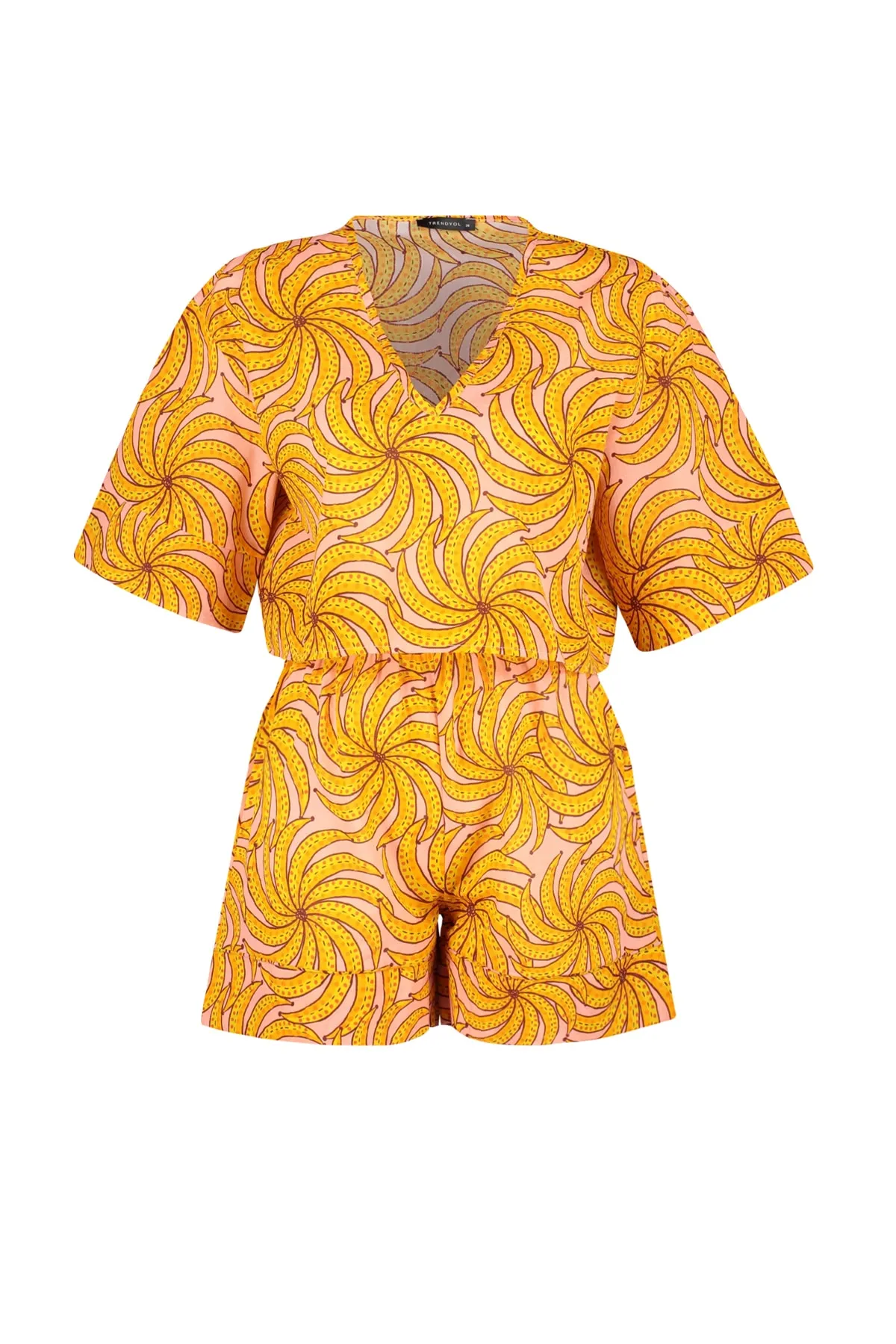 Trendyol Collection  Set aus Hemd und Shorts aus 100 % gewebter Baumwolle mit Fruchtmuster TBESS23AU00082