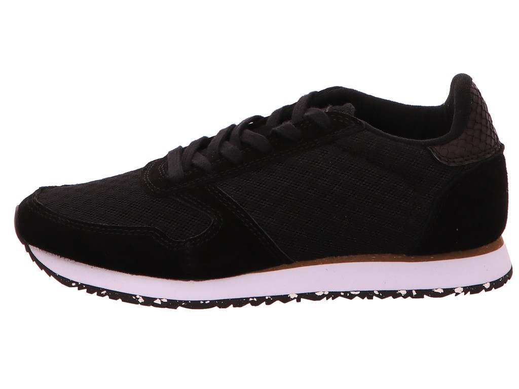 WODEN Freizeit Schnürer schwarz Ydun Suede Mesh II