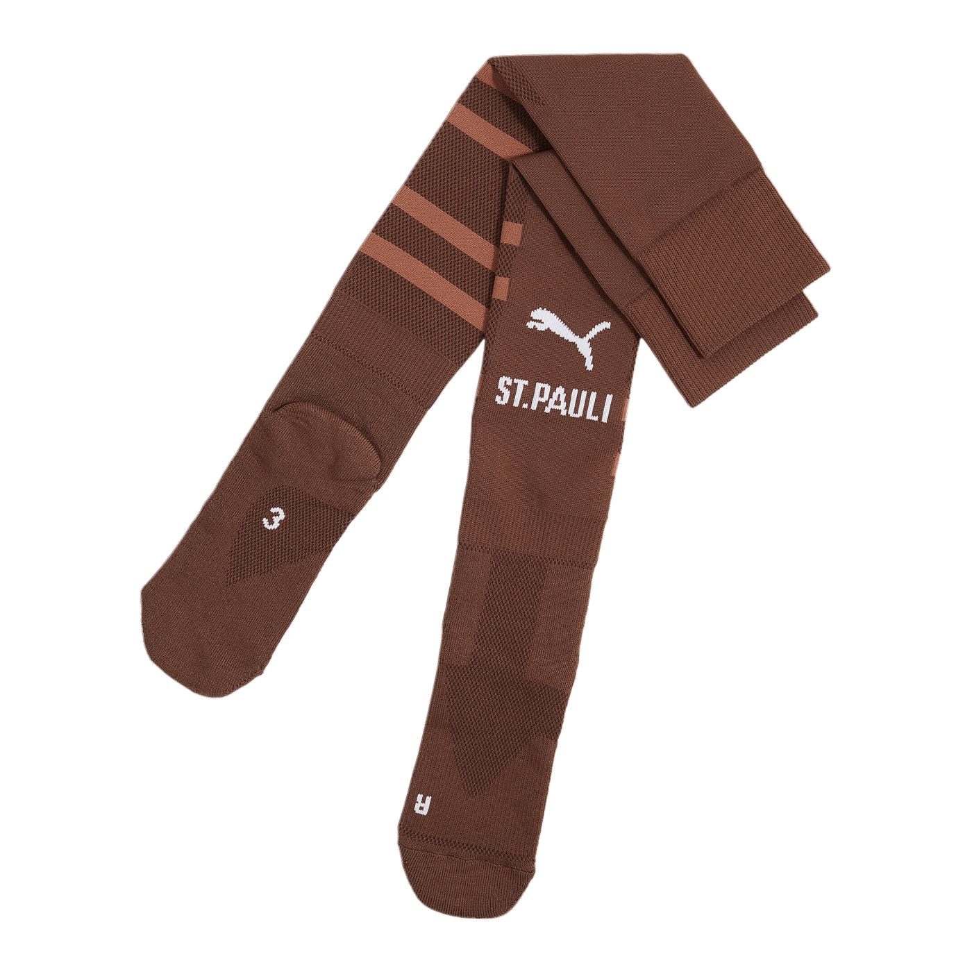 PUMA FC St. Pauli Strumpfstutzen Home 2024/2025 Braun F01