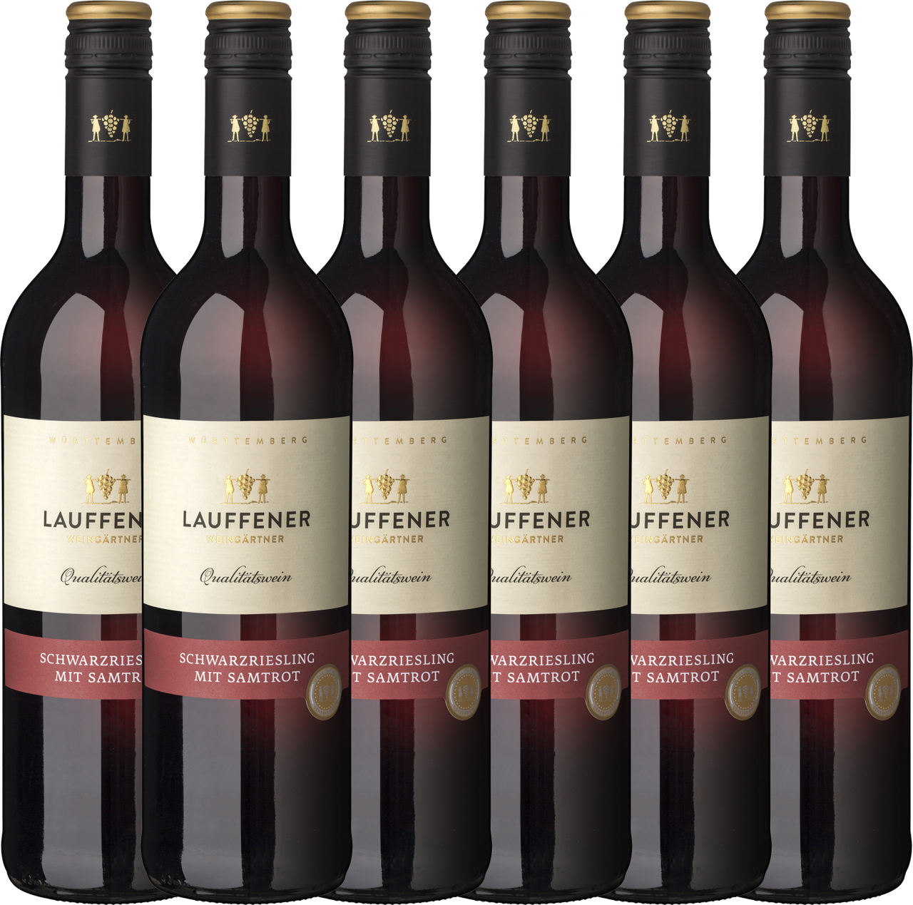 Lauffener Weingärtner eG Lauffener Schwarzriesling mit Samtrot QbA 0,75l - 6er Karton