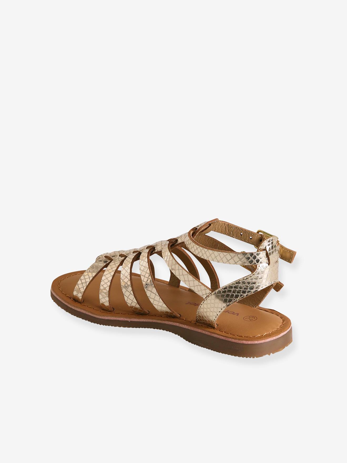 Vertbaudet Mädchen Römersandalen - gold