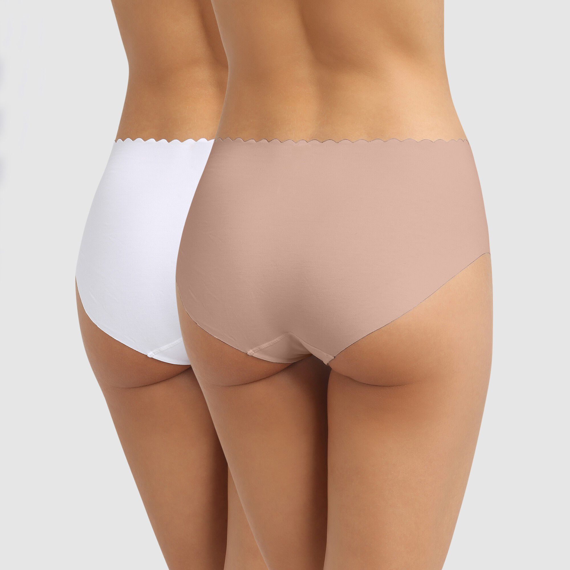 Culotte haute coton stretch Body Touch- Lot de 2