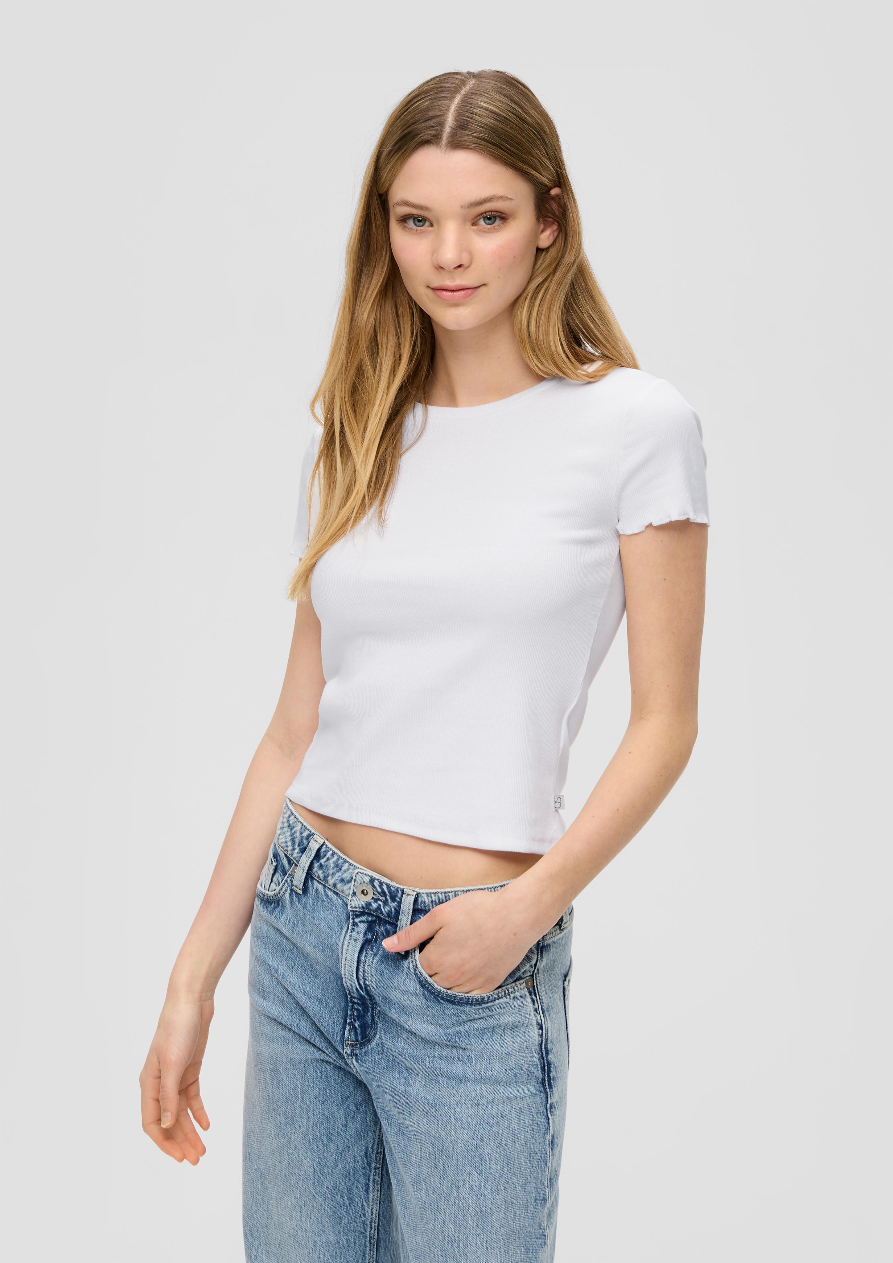 Cropped Top mit Rippstruktur  2141204-0100