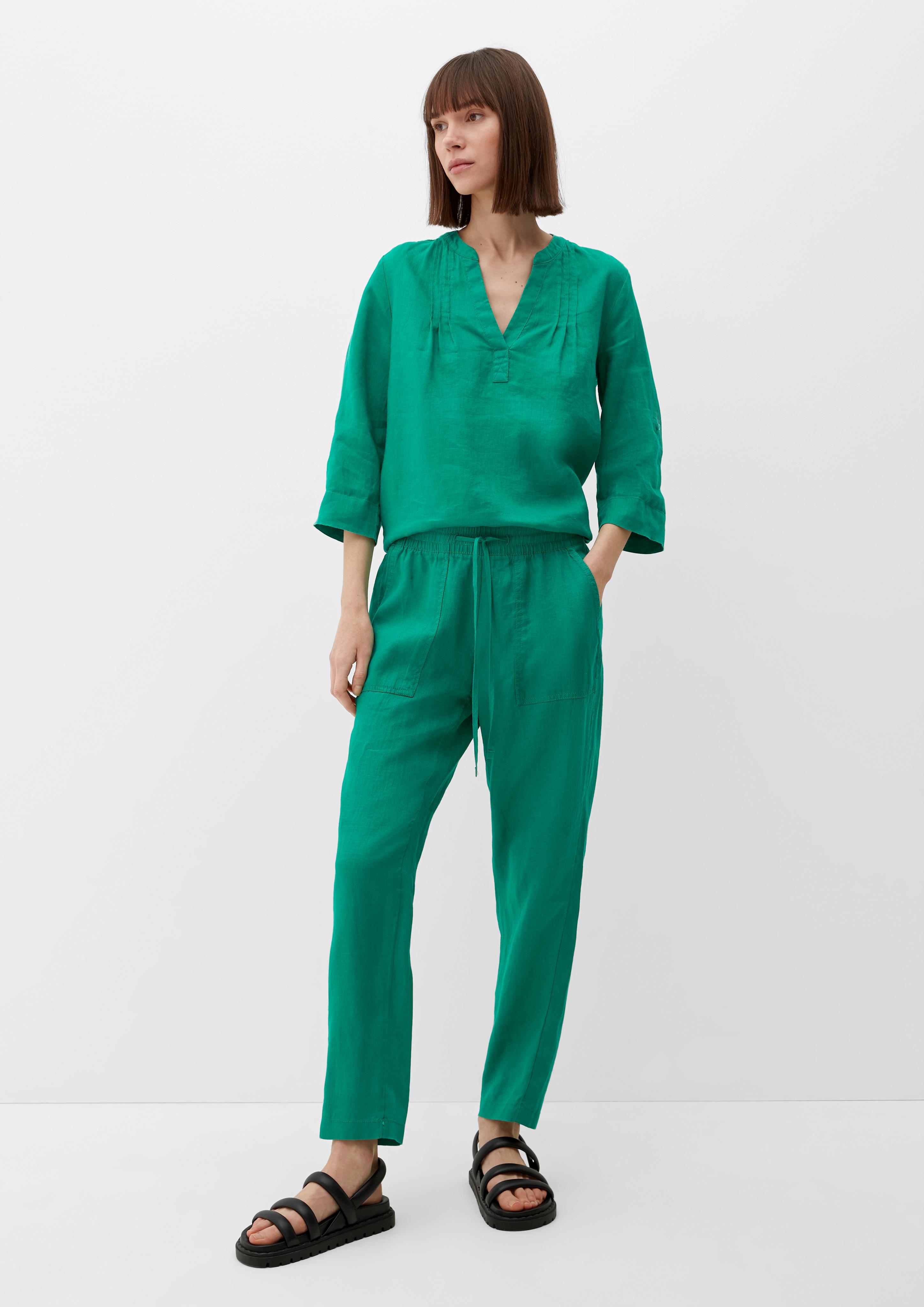 Relaxed: Leinenhose mit Elastikbund  2128991-7646