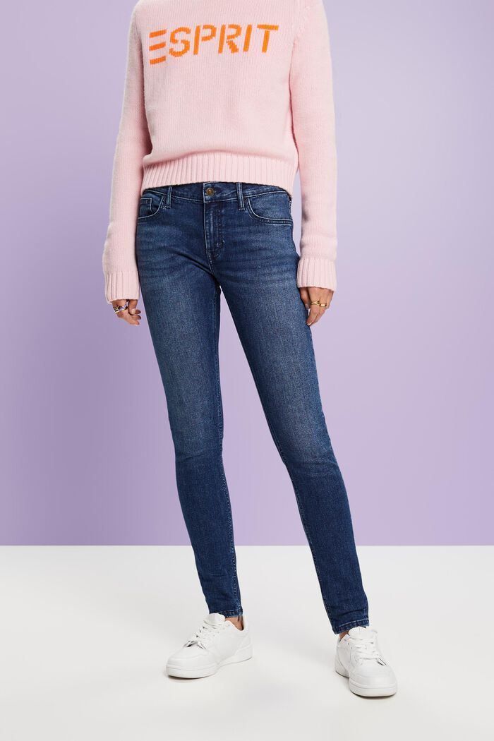 Skinny Jeans mit mittlerer Bundhöhe