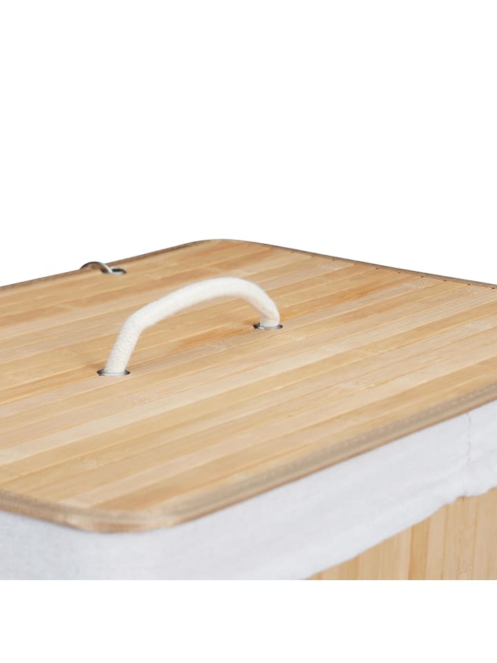 relaxdays 2 x Wäschekorb in Natur - (B)55 x (H)63 x (T)35 cm günstig kaufen onesize