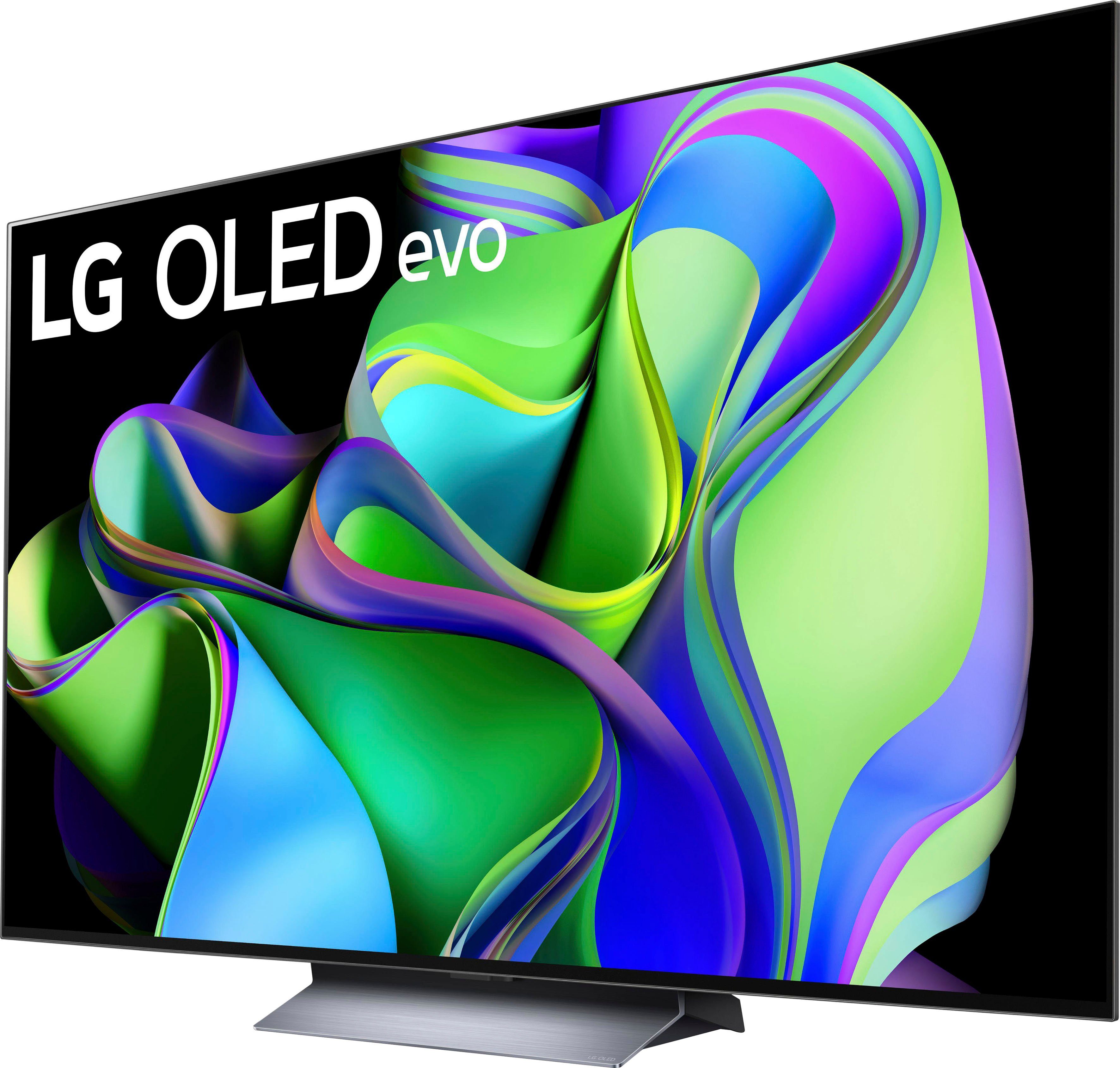 LG OLED65C37LA OLED-Fernseher (165 cm/65 Zoll, 4K Ultra HD, Smart-TV, OLED evo, bis zu 120 Hz, α9 Gen6 4K AI-Prozessor, Twin Triple Tuner)