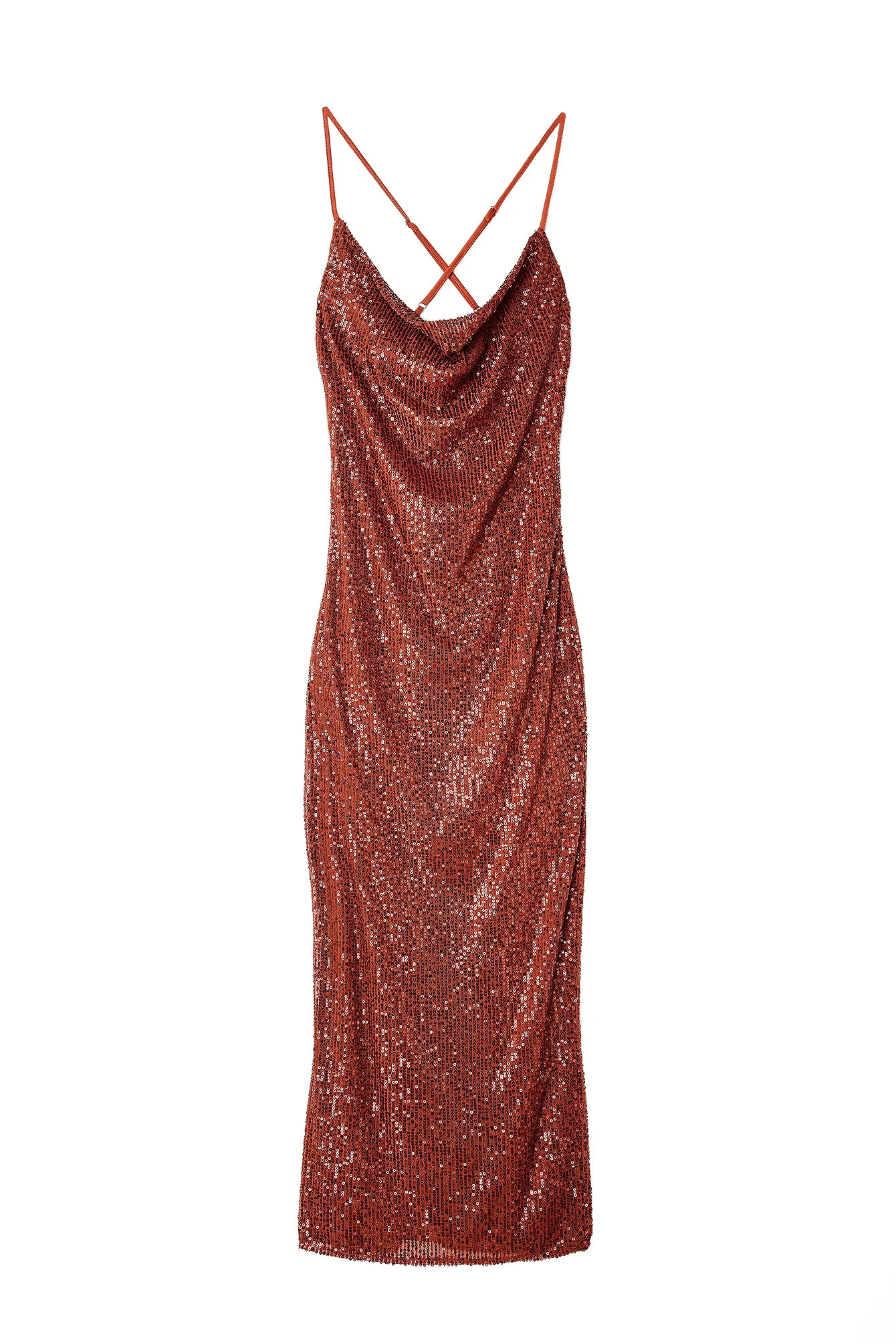 Midikleid mit Pailletten