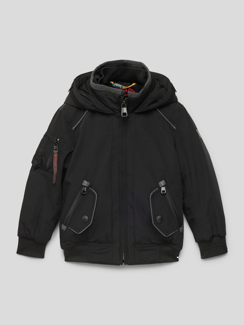 Funktionsjacke mit Reißverschlusstaschen Modell 'Cicero' in schwarz