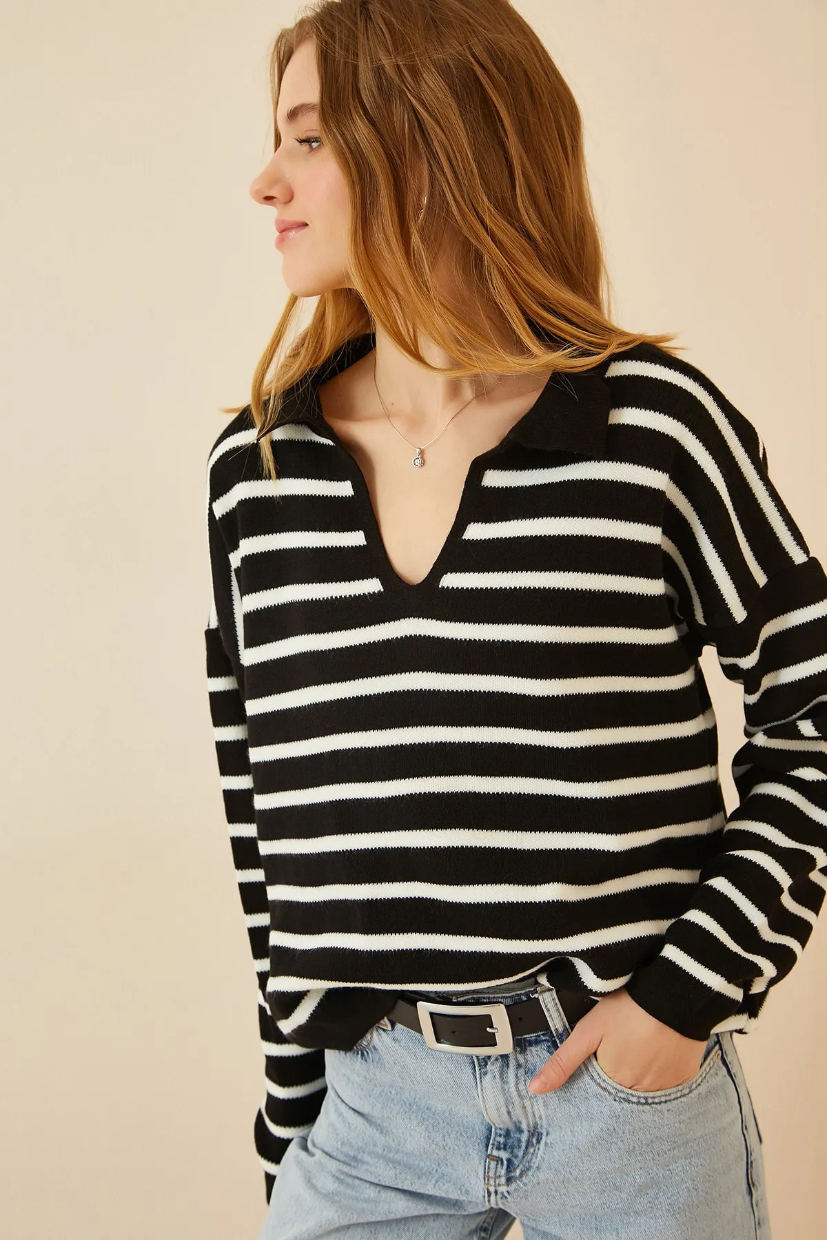 Happiness İstanbul  Pullover - Schwarz - Regular Fit