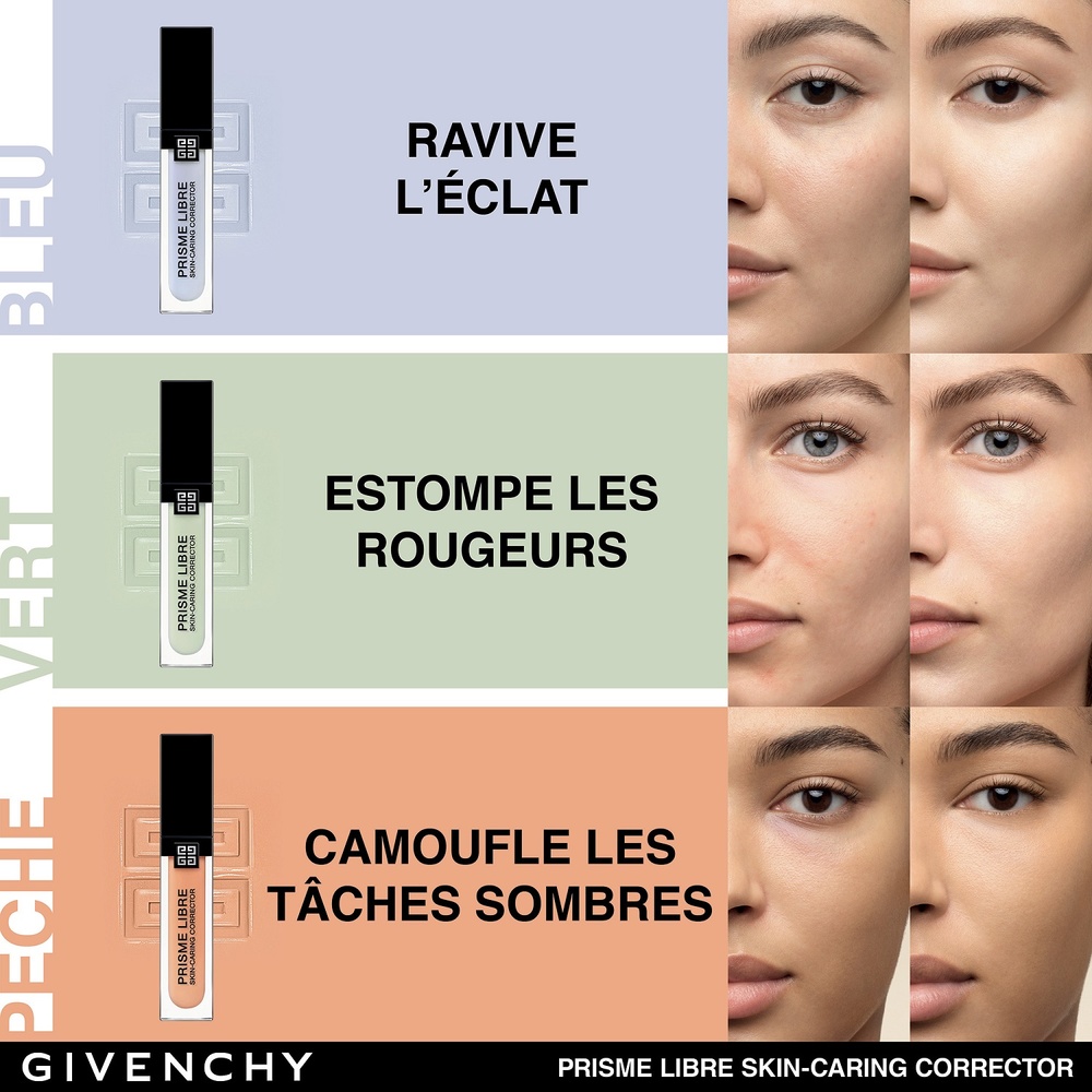 Givenchy PRISME LIBRE SKIN-CARING CORRECTOR Correcteur couleur 24H hydratation¹