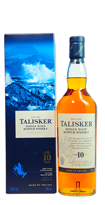 Whisky / Ecosse Talisker   Ile de Skye  70 cl - Single malt - 10 ans d'âge
