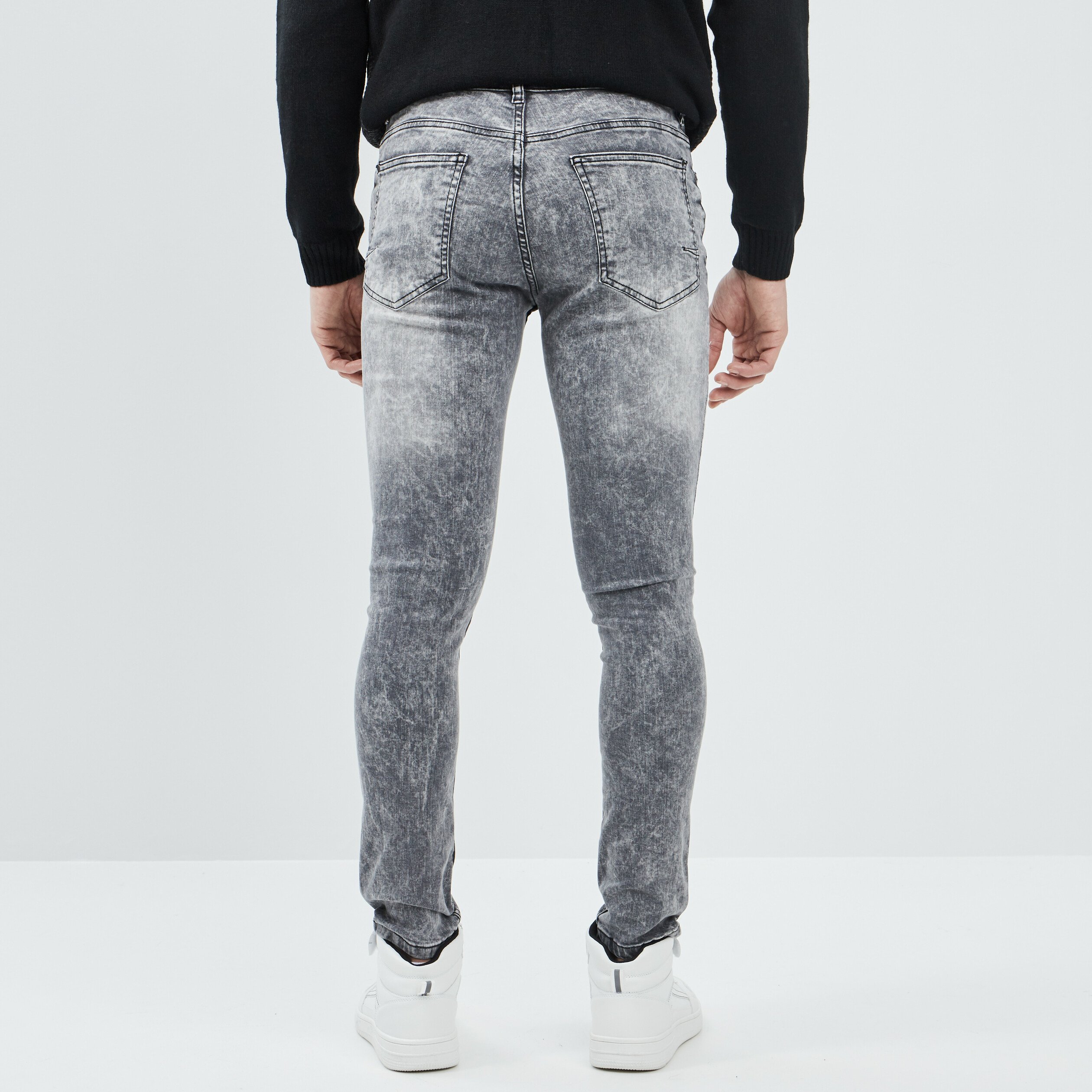 Jeans super skinny Liberto denim gris homme | La Halle