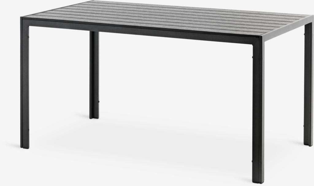 Stół ogrodowy JERSORE JERSORE W80xL140 czarny