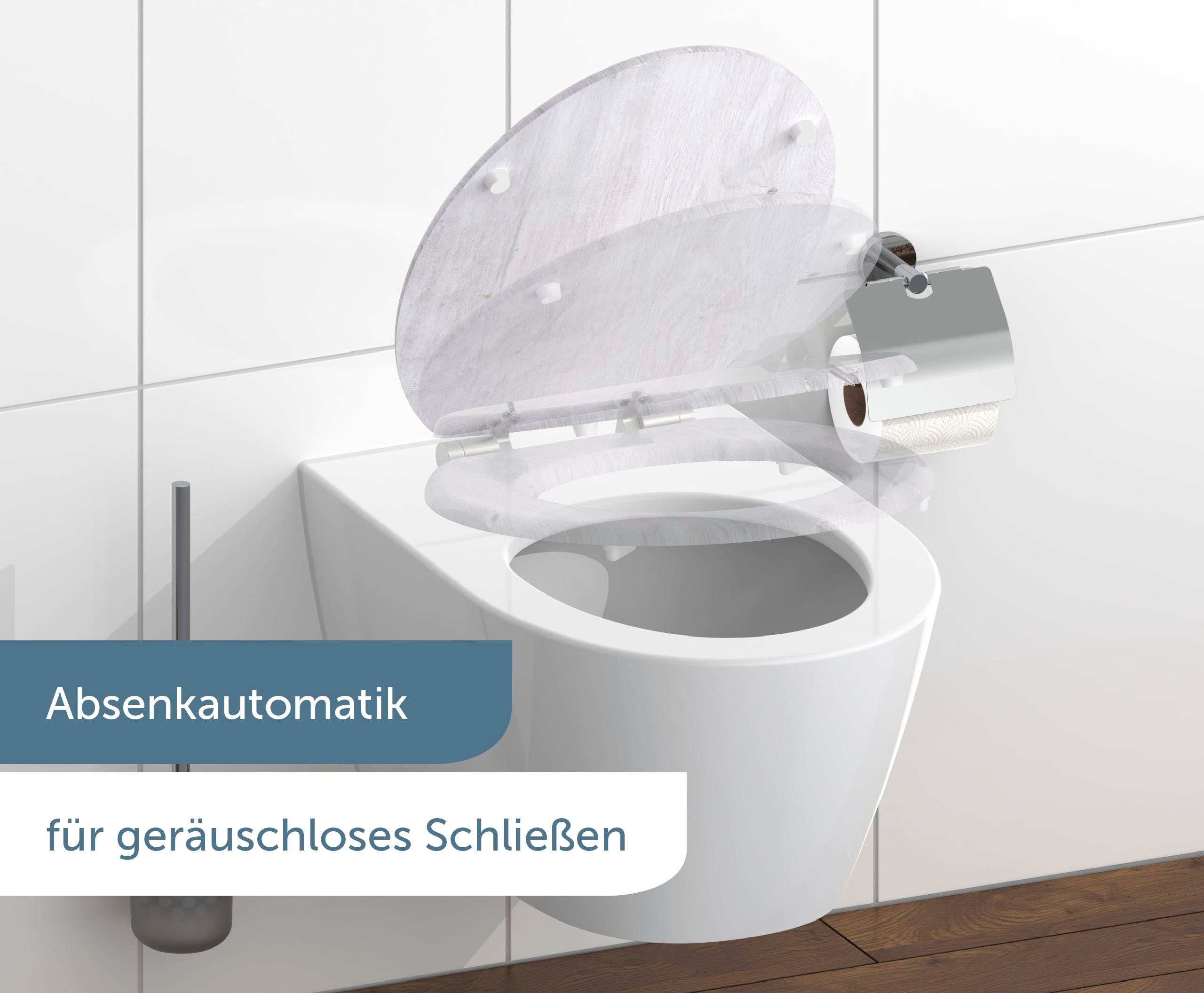 Schütte WC-Sitz LIGHT WOOD, mit Absenkautomatik und MDF-Holzkern
