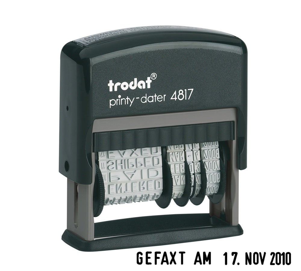 trodat Datumsstempel Printy 4817 mit Wortband