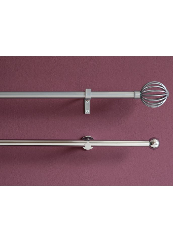 Gardinenstange ausziehbar mit Kugel