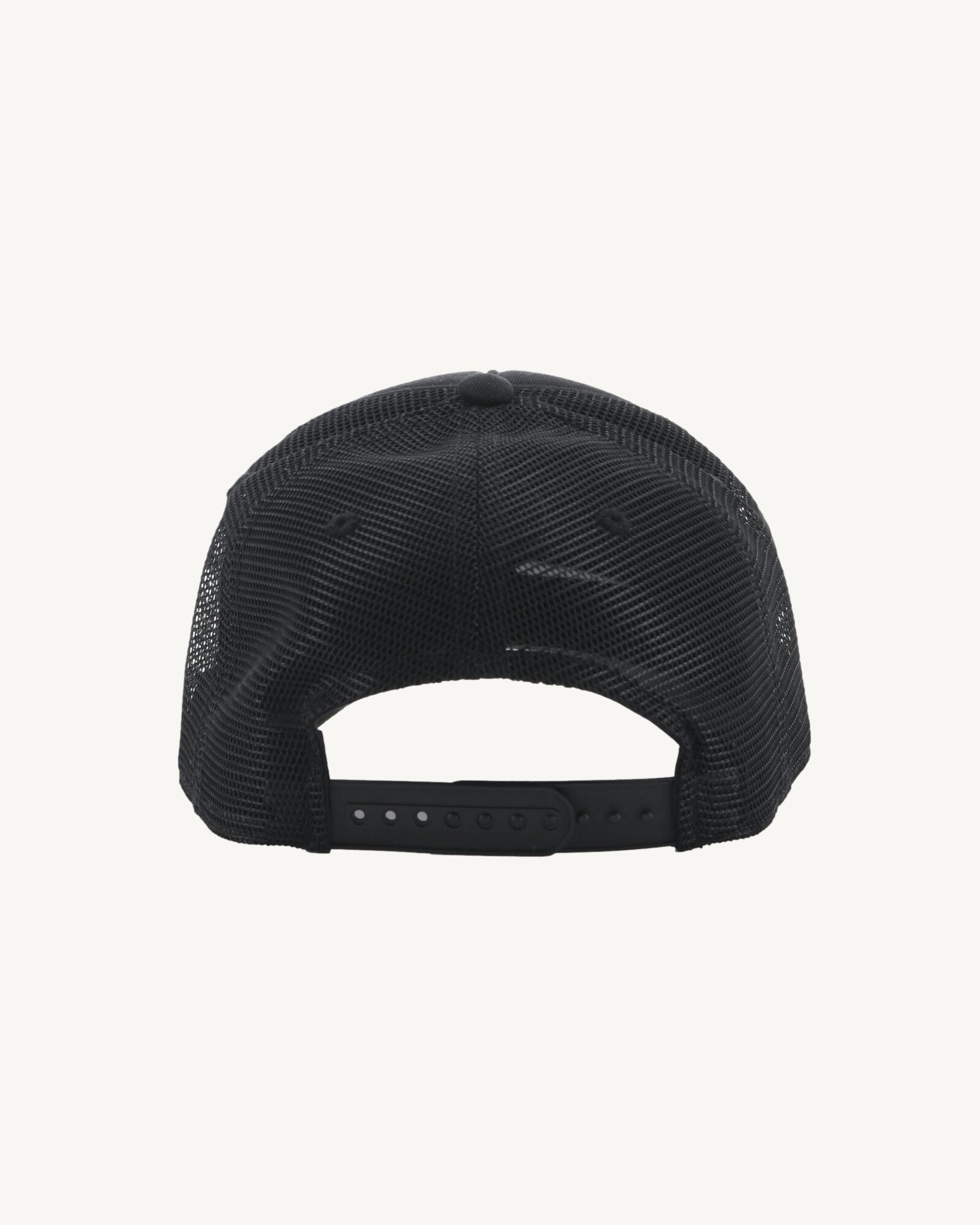 Casquette en coton et mesh Noir Rise