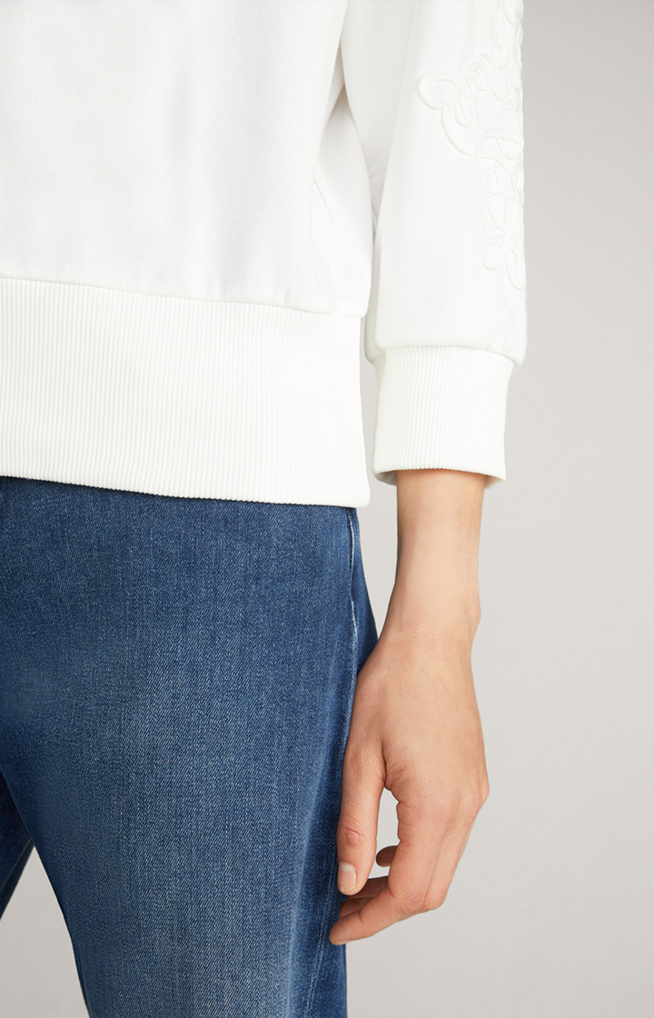 Sweatshirt in Creme