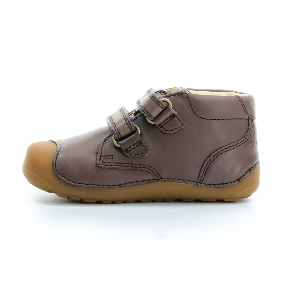 Bundgaard Petit Velcro Brown dunkel braune Mid Cut Barfußschuhe
