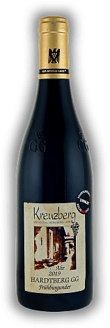 Kreuzberg, Frühburgunder Hardtberg, Großes Gewächs, trocken, 2019, Ahr  Kreuzberg, Frühburgunder Hardtberg, Großes Gewächs, trocken, 2019, Ahr   Jahrgang 2019 - 0,75	 Liter - Vol 13%
