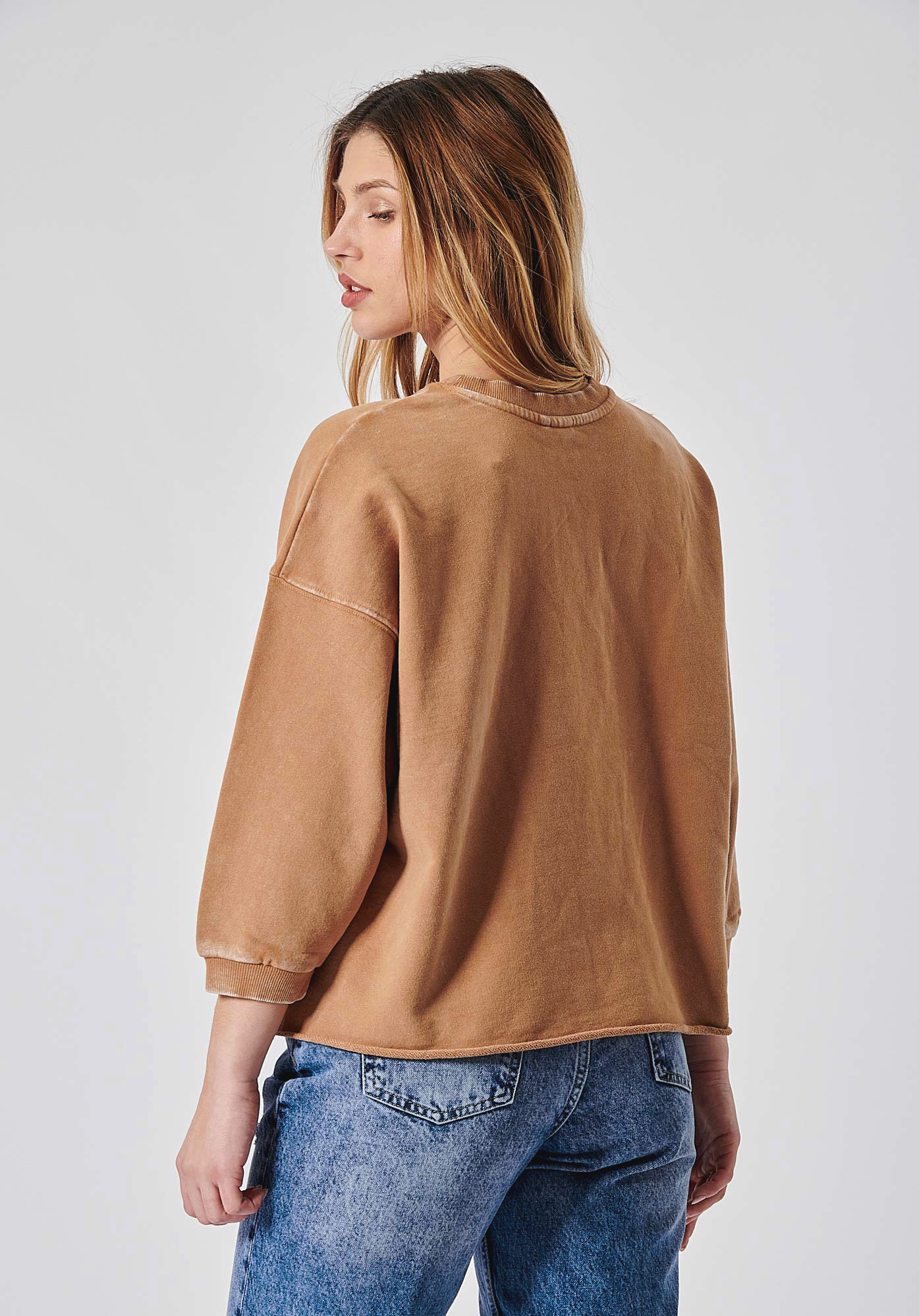 FALL   Sweat marron femme 100% coton