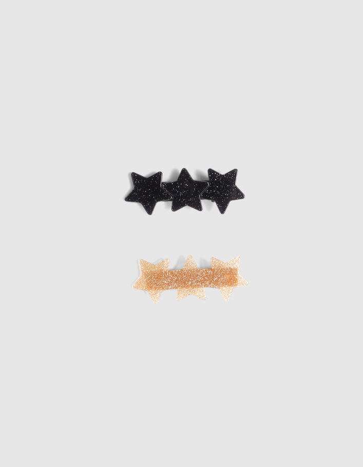 Barrettes étoiles pailletées fille