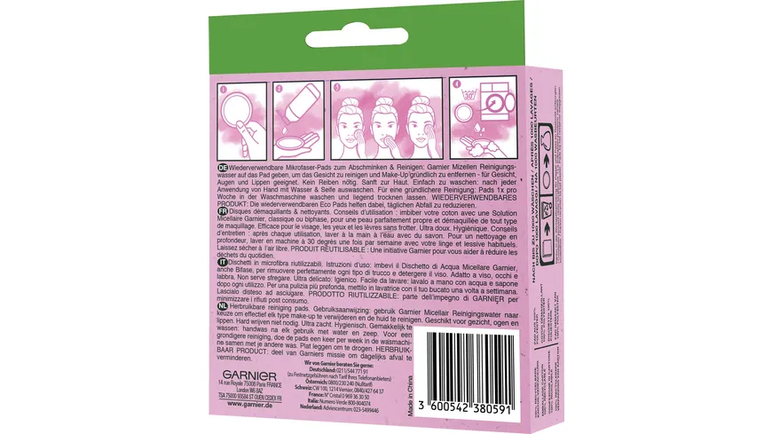 Garnier Skin Active Abschmink-Pads Cleansing Eco Pads