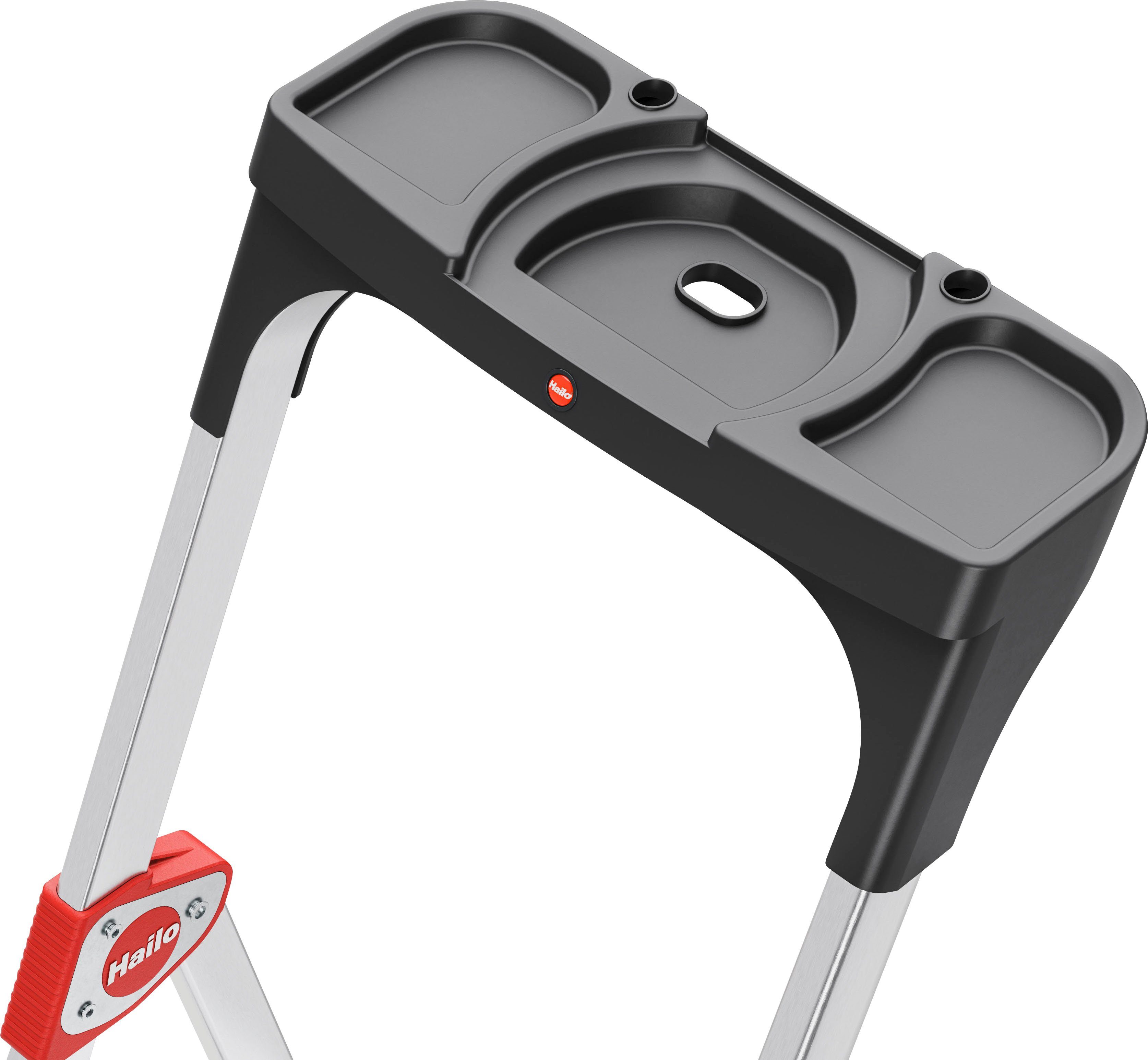 Hailo Teleskopleiter TL100 TopLine, Aluminium, 3-5 Stufen