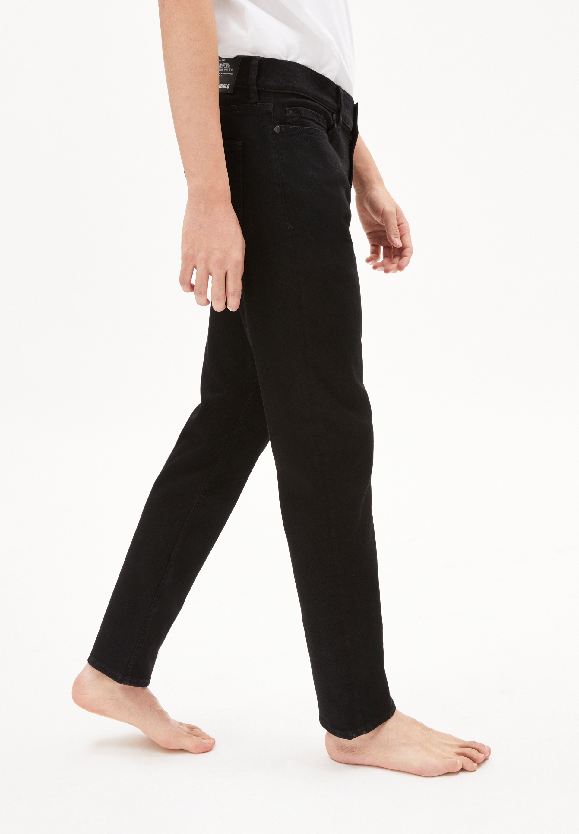 Straight Leg Mid Waist aus Bio-Baumwoll Mix