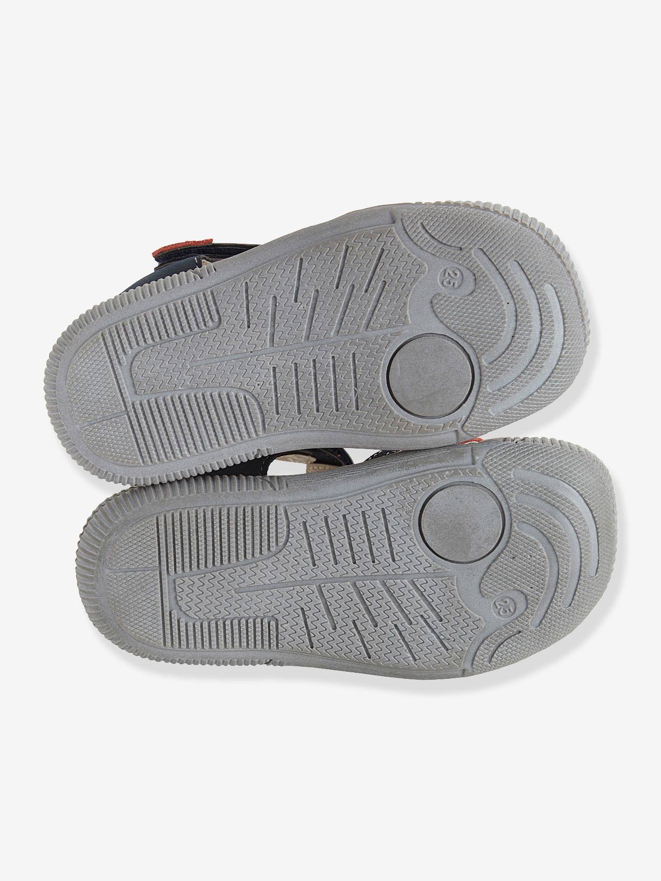 Sandales garçon spécial maternelle gris