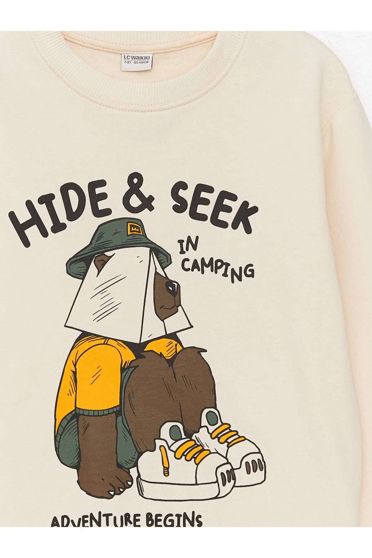 LC Waikiki  Bedrucktes Langarm-Sweatshirt für Jungen mit Rundhalsausschnitt