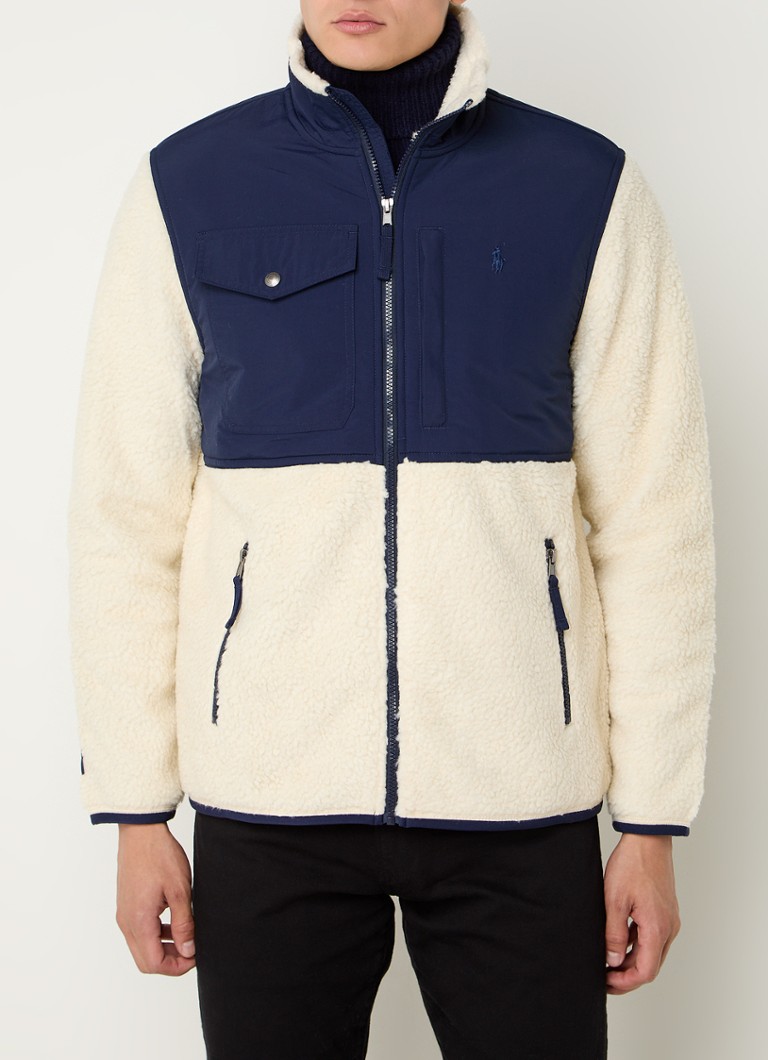 Jachetă Ralph Lauren Teddy cu guler înalt