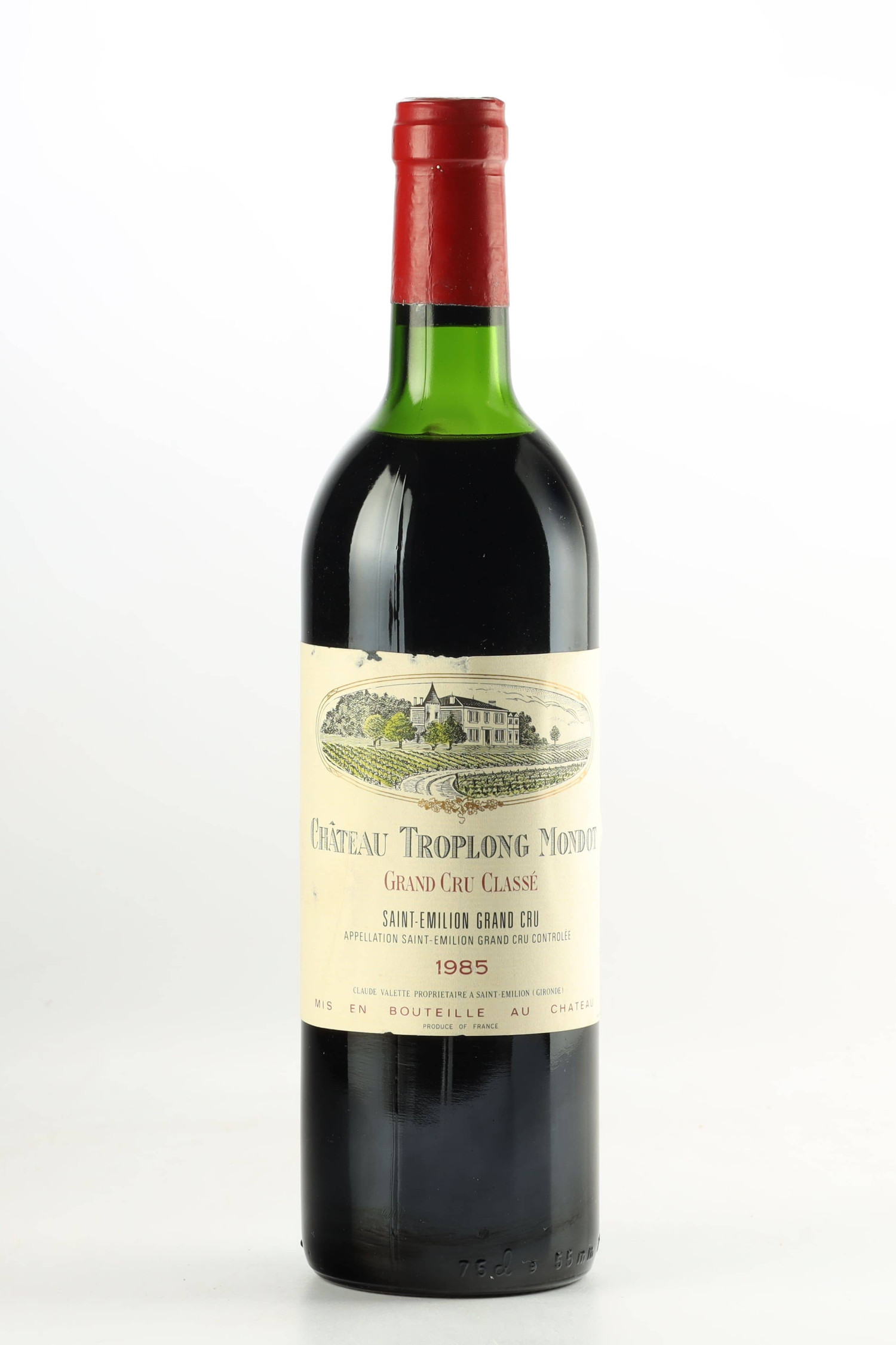 Vin 1985 CHÂTEAU TROPLONG MONDOT 1985, Saint Emilion. Vin ancien - SoDivin
