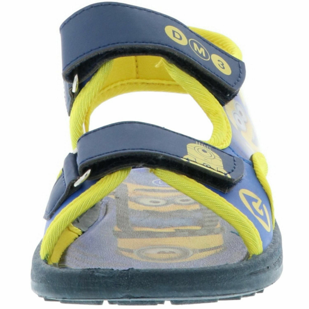 Kinder Mädchen Jungen Sandaletten Sandalen Minions blau/gelb/mehrfarbig