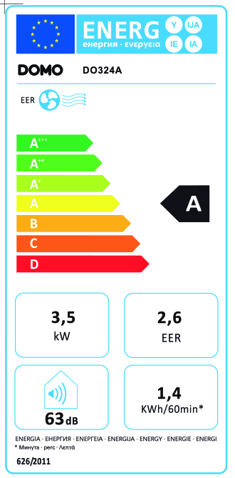 DOMO Klimaanlage mobil 12.000 BTU DO324A