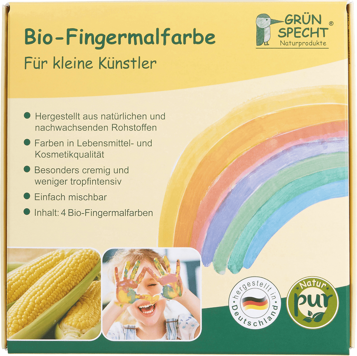 Fingermalfarbe (4 Farben), 1 St
