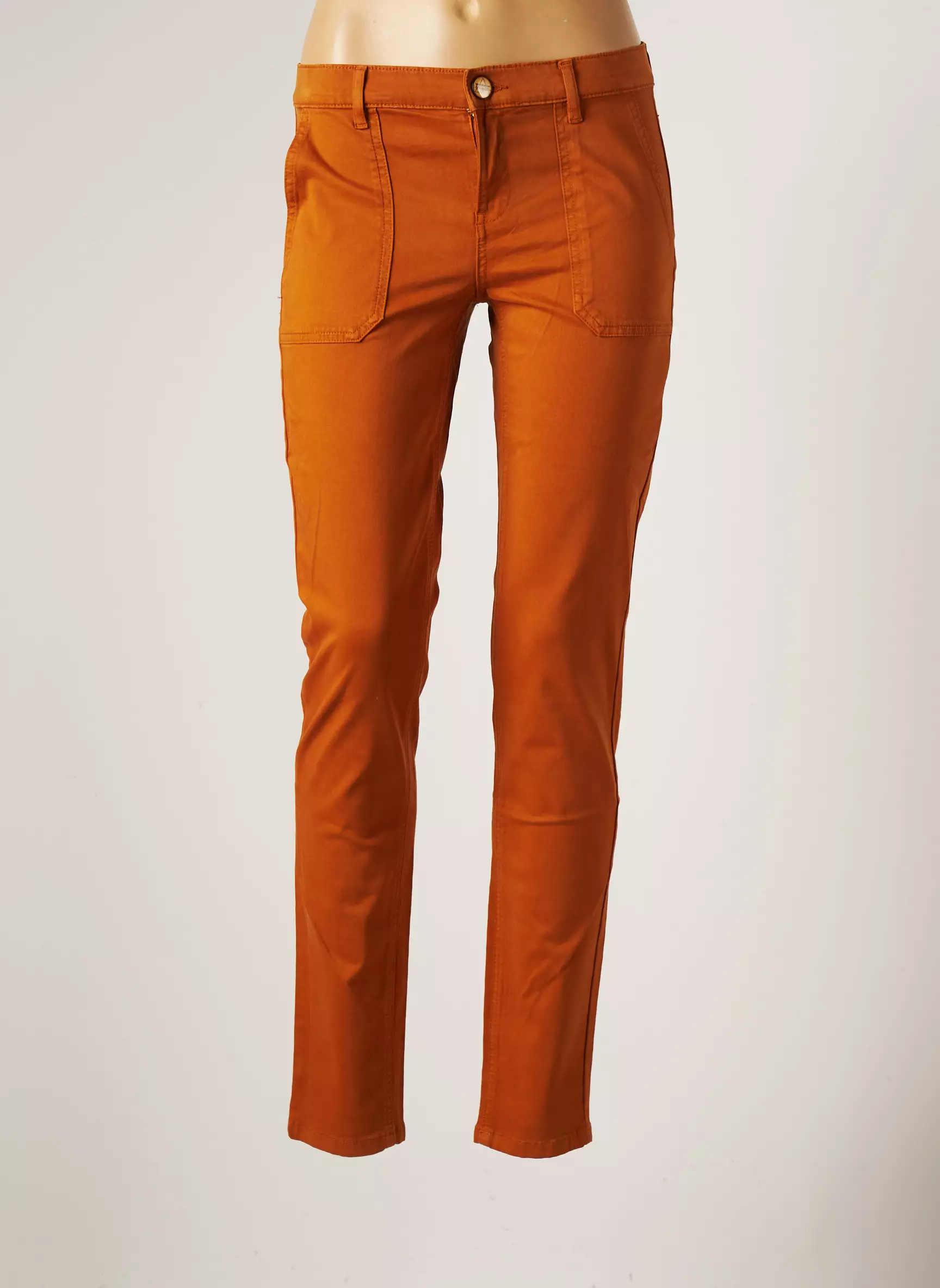 Lola Espeleta Pantalons Chino Femme couleur jaune